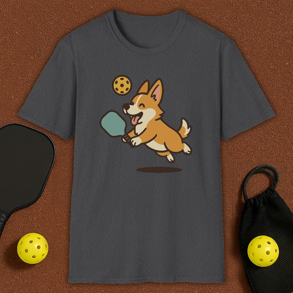 Corgi Dog Loves Pickleball T-Shirt