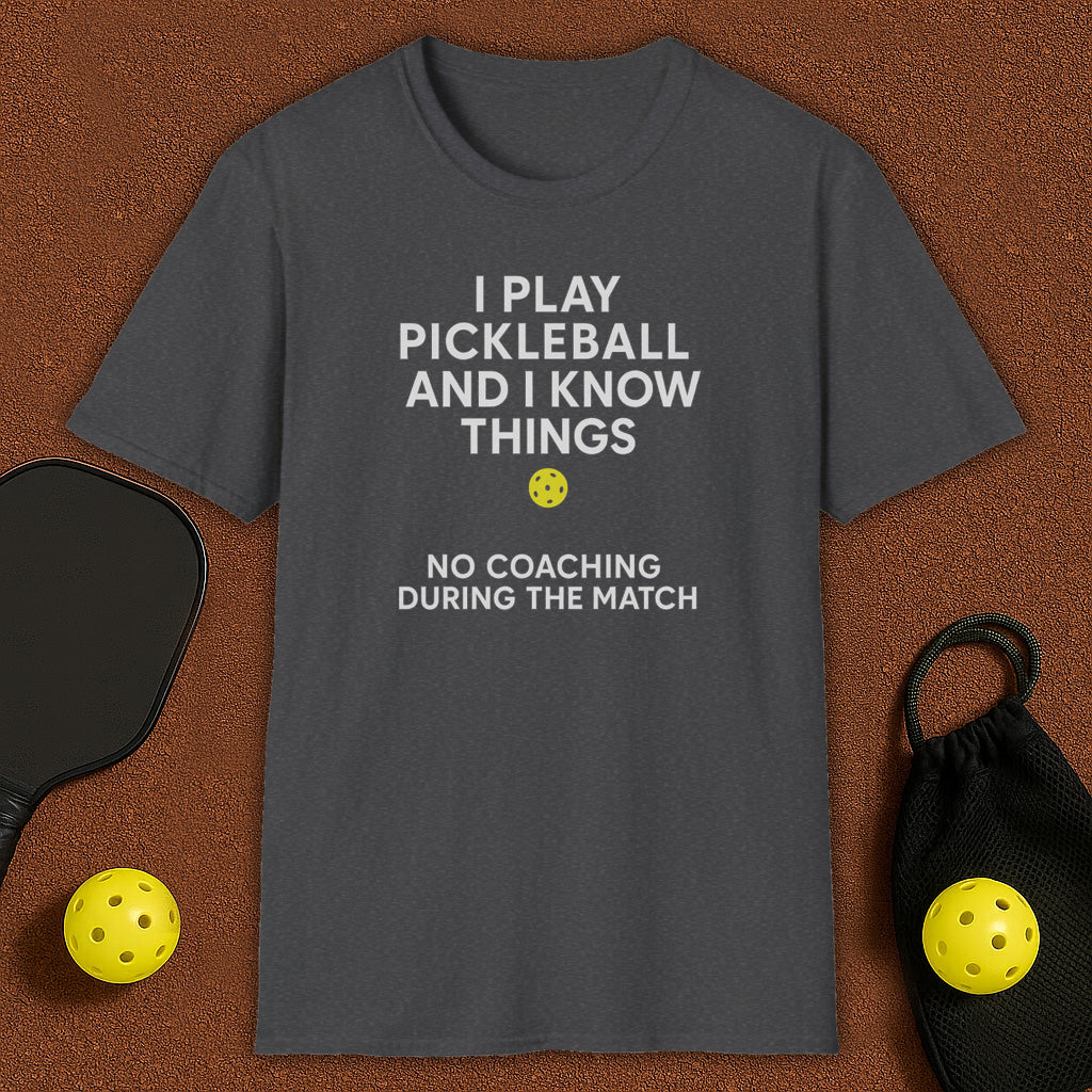 No Coaching Pickleball T-Shirt
