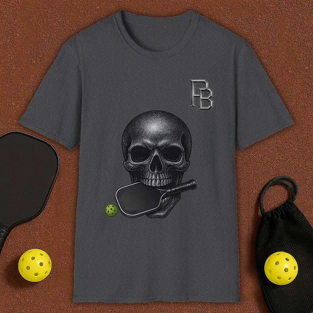 PB Skull Designer Pickleball T-Shirt