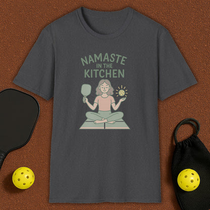 Namaste in the Kitchen Meditation Pickleball T-Shirt