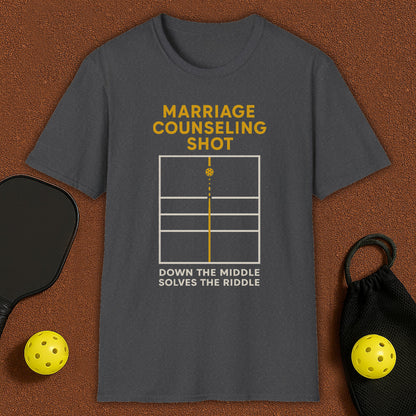 Marriage Counseling Shot Pickleball T-Shirt