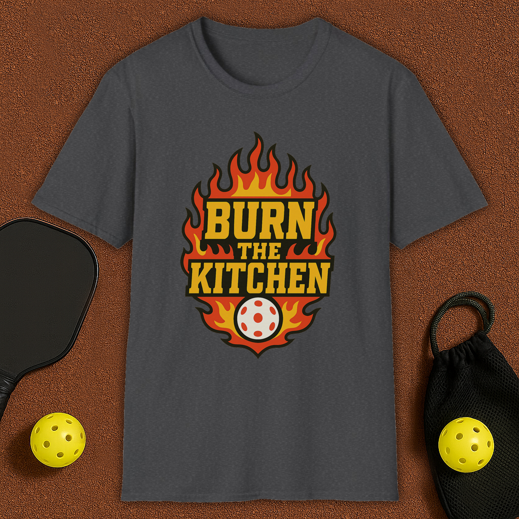Flames Kitchen Pickleball T-Shirt