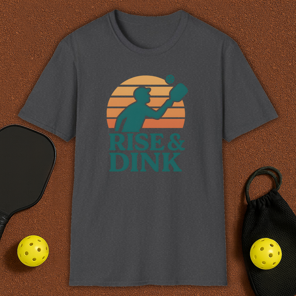 Morning Dinker Rise & Dink Pickleball T-Shirt