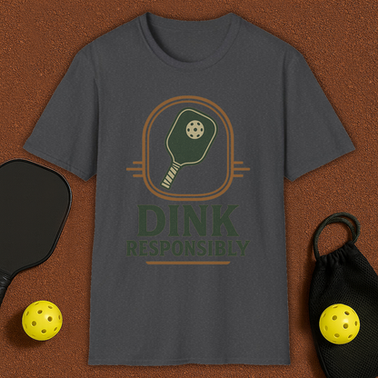Dink Responsibly Pickleball T-Shirt