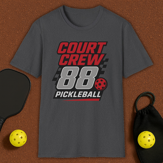 Court Crew Nascar style Pickleball T-Shirt