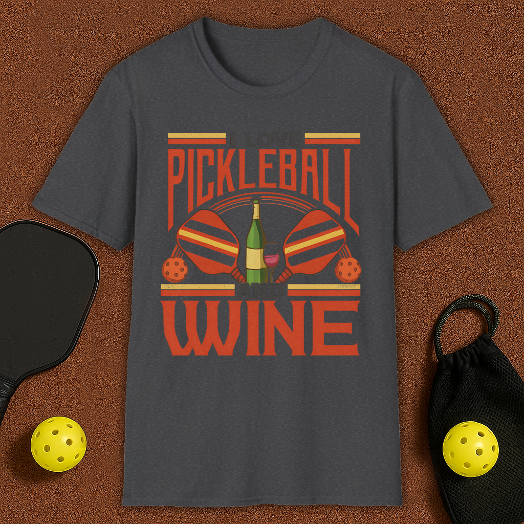 Love Pickleball & Wine T-Shirt