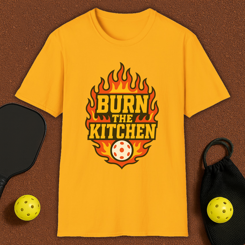 Flames Kitchen Pickleball T-Shirt