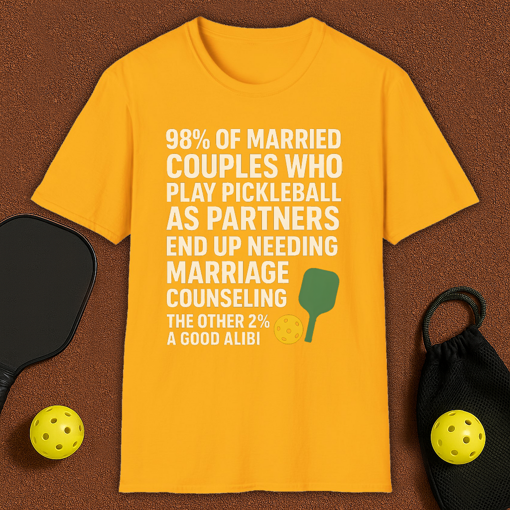 Maried Couples in Pickleball T-Shirt