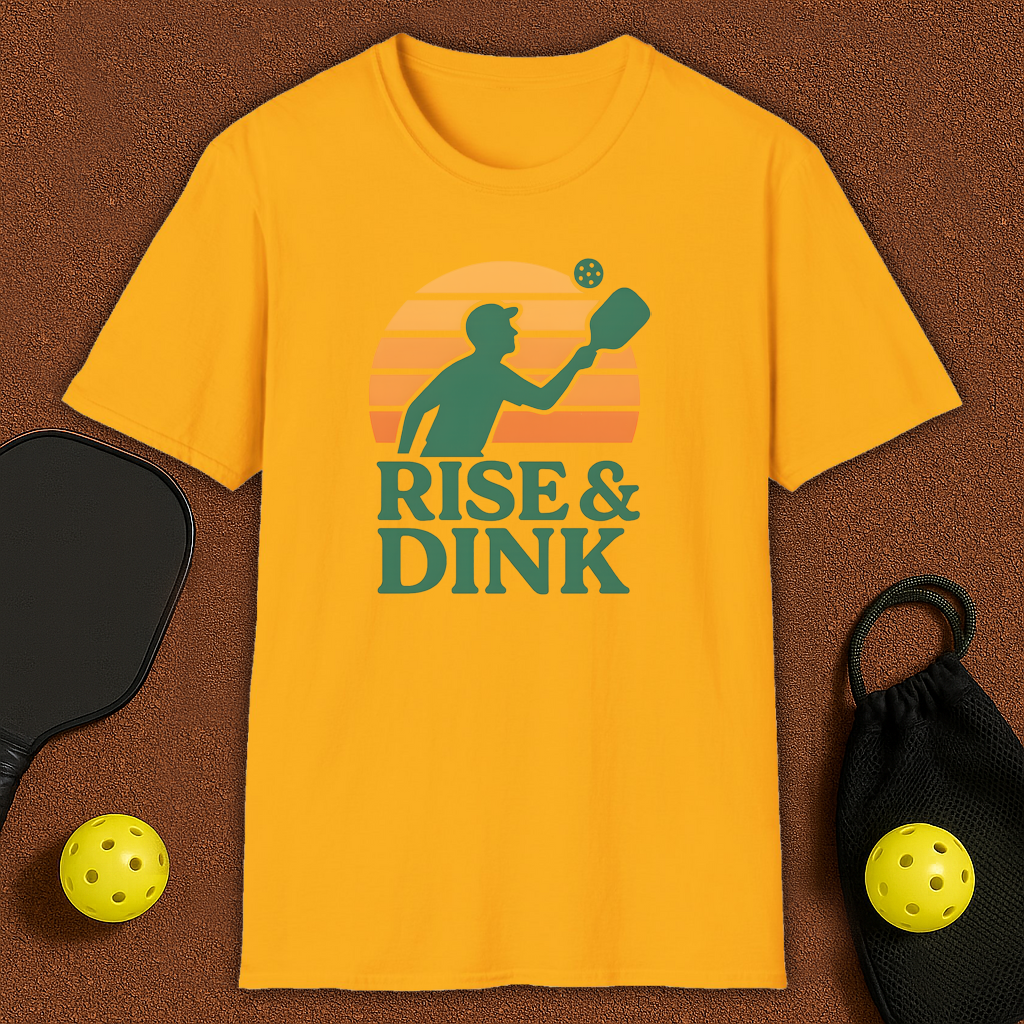 Morning Dinker Rise & Dink Pickleball T-Shirt