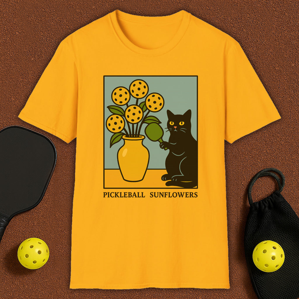 Sunflowers 2 Haloween Pickleball T-Shirt