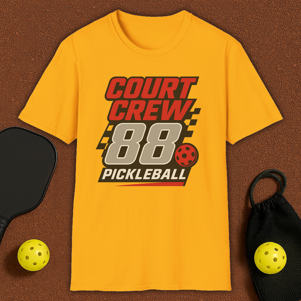 Court Crew Nascar style Pickleball T-Shirt