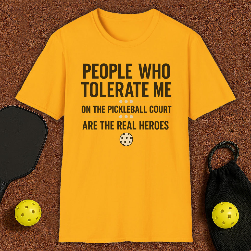 People who tolerate me MVP Pickleball T-Shirt