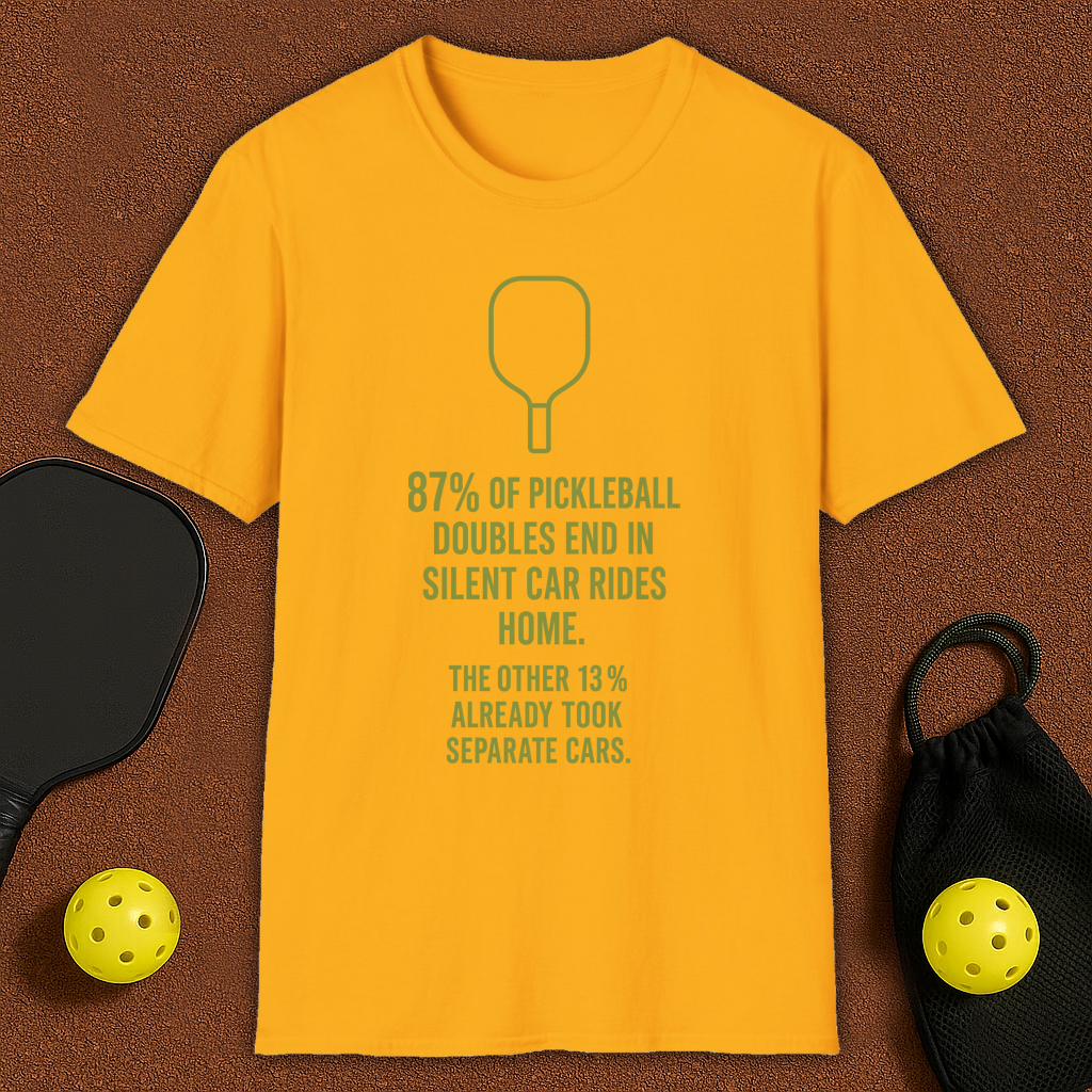 Silent Car Rides Pickleball T-Shirt