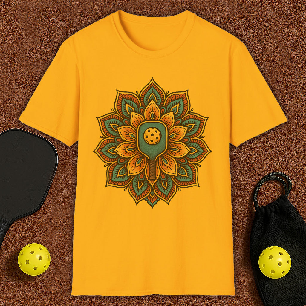 Colorfull Mandala Yoga Pickleball T-Shirt