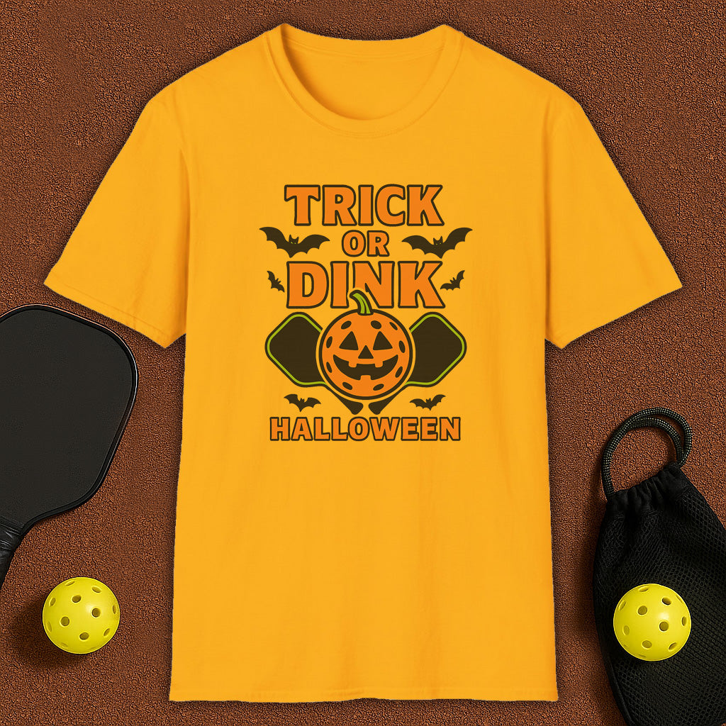 Trick Or Dink Haloween Pickleball T-Shirt