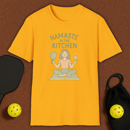 Namaste in the Kitchen Meditation Pickleball T-Shirt