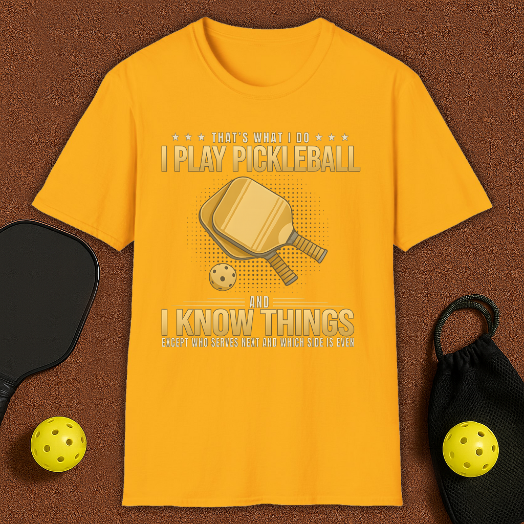 WHO SERVES NEXT AND WHICH SIDE IS EVEN Pickleball T-Shirt