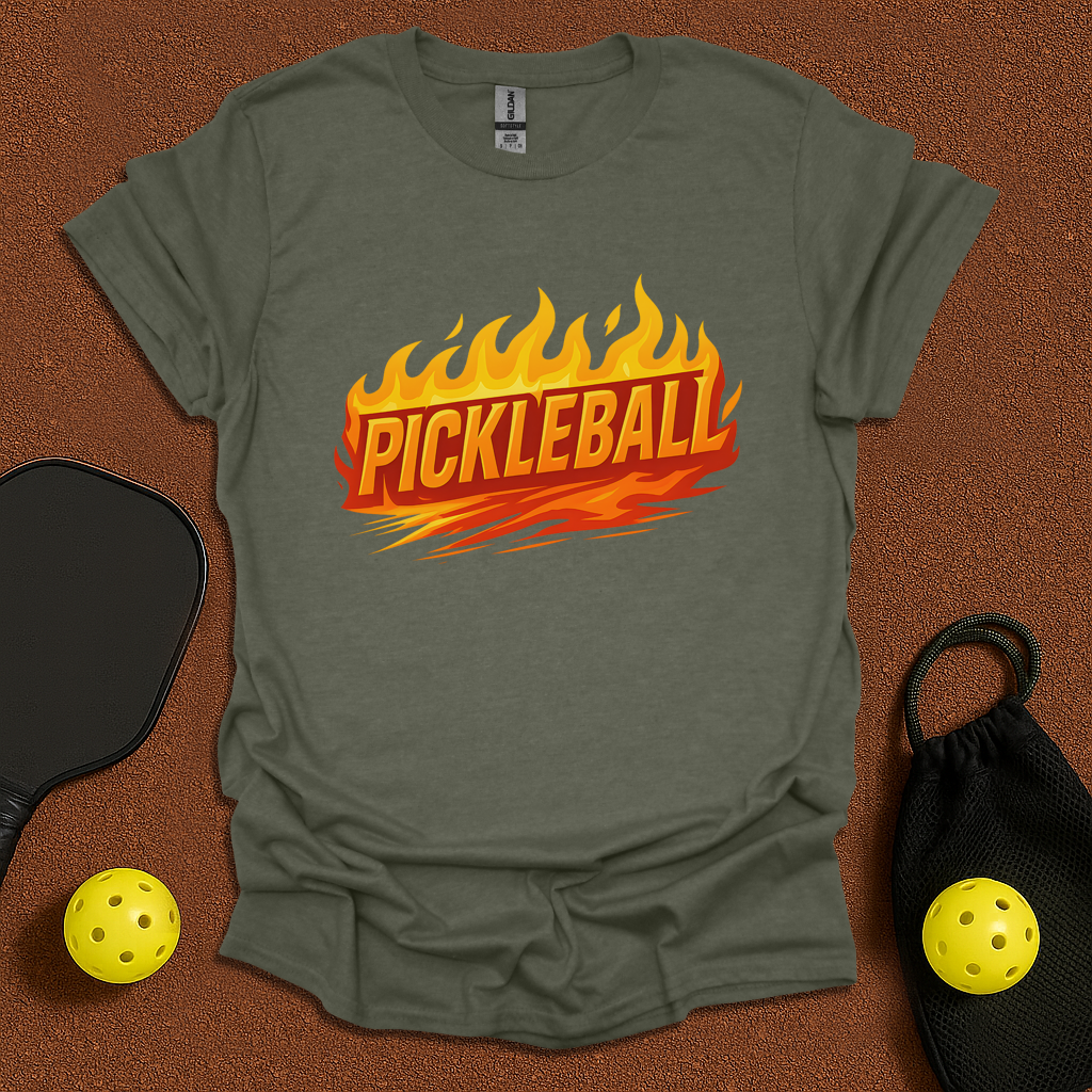 Pickleball Flames T-Shirt