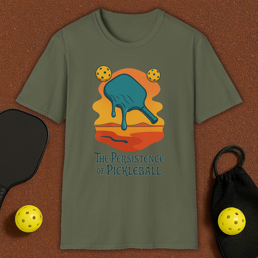 Salvador Dali Style Pickleball T-Shirt