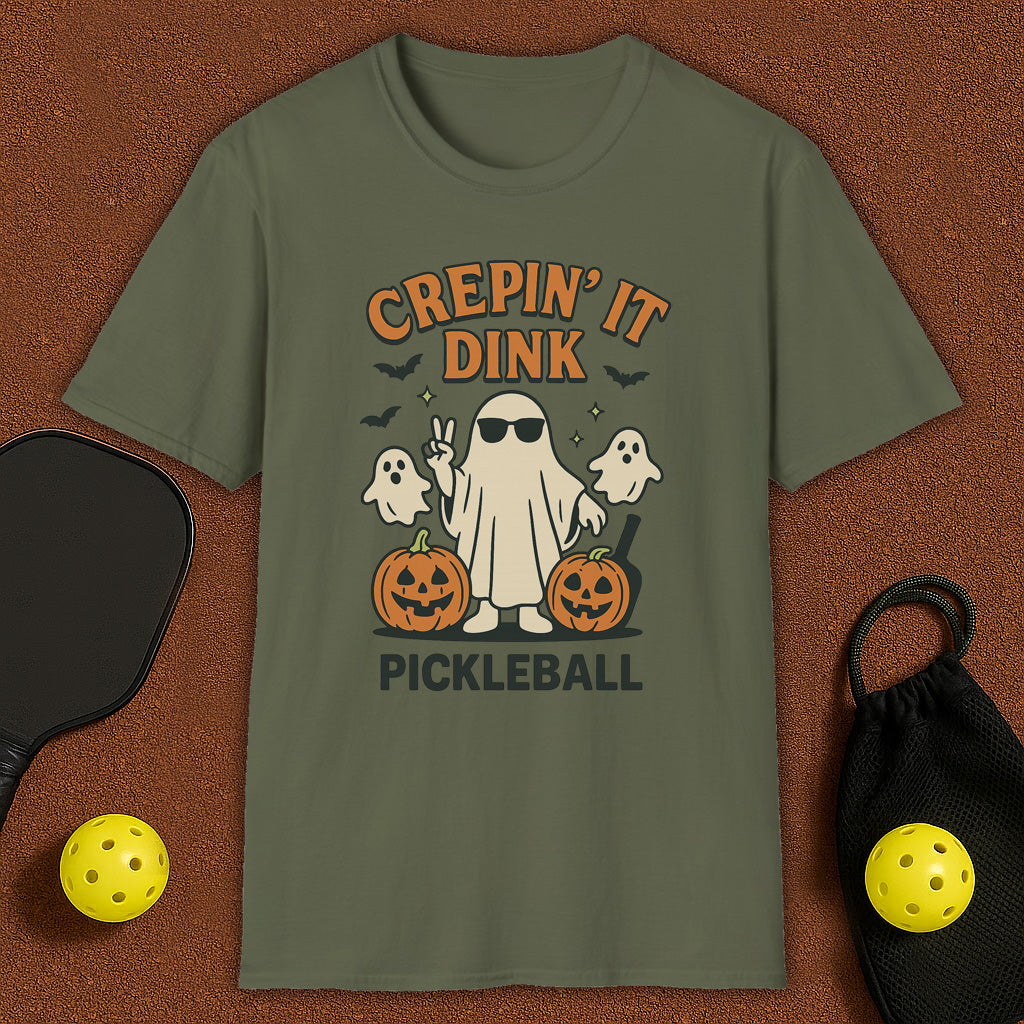 Crepin' It Haloween Pickleball T-Shirt