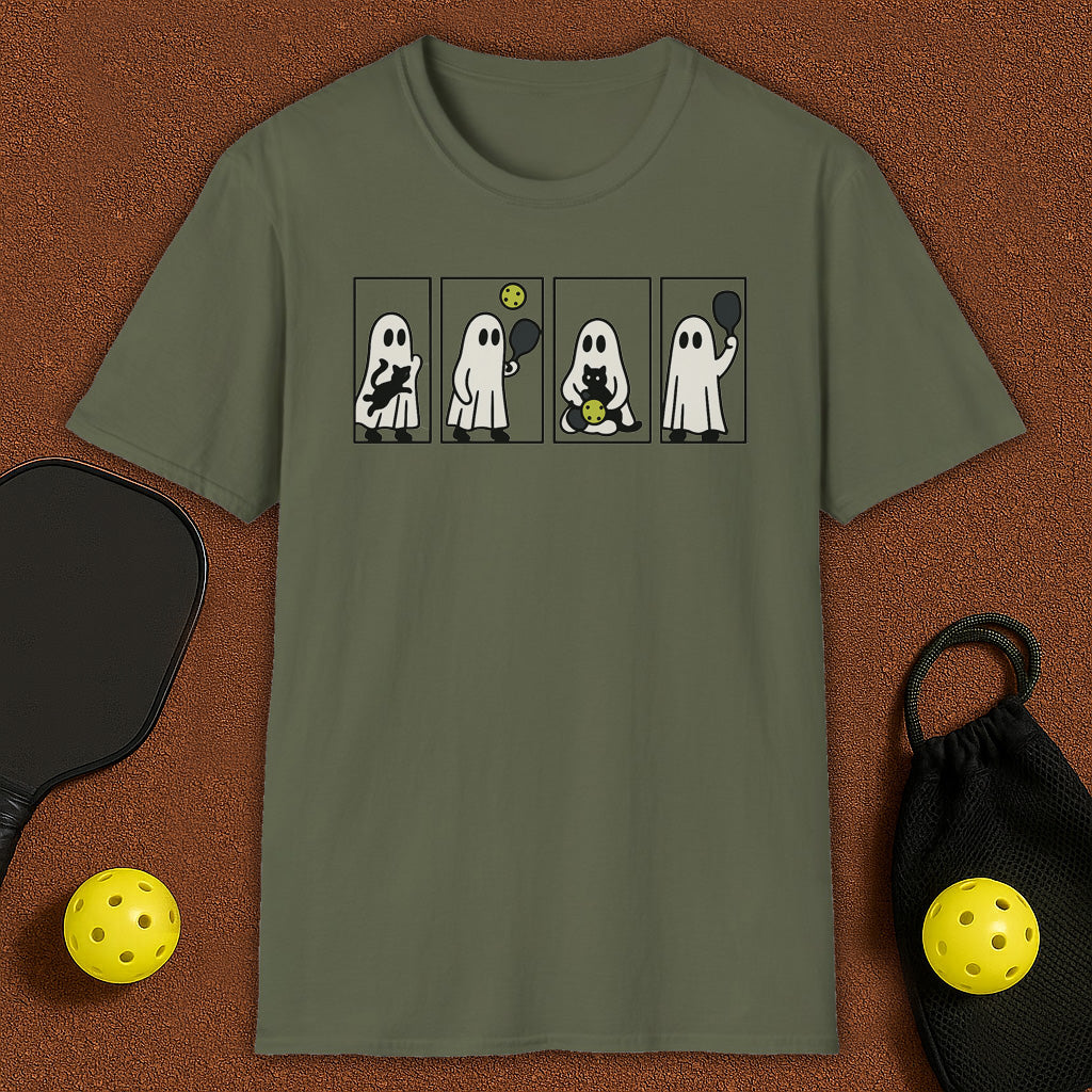 Ghosts Haloween Pickleball T-Shirt