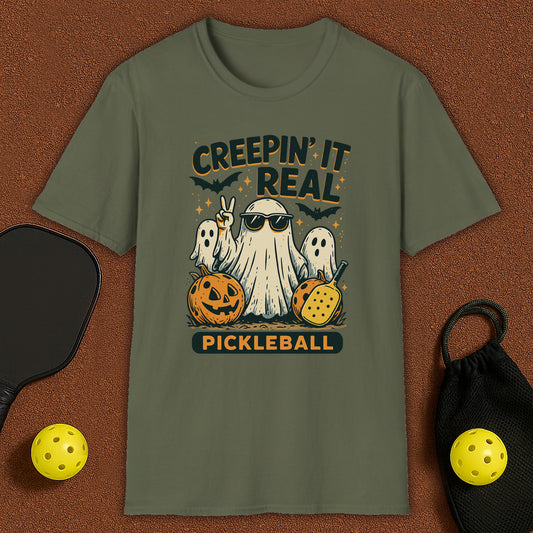 Creepin Haloween Pickleball T-Shirt