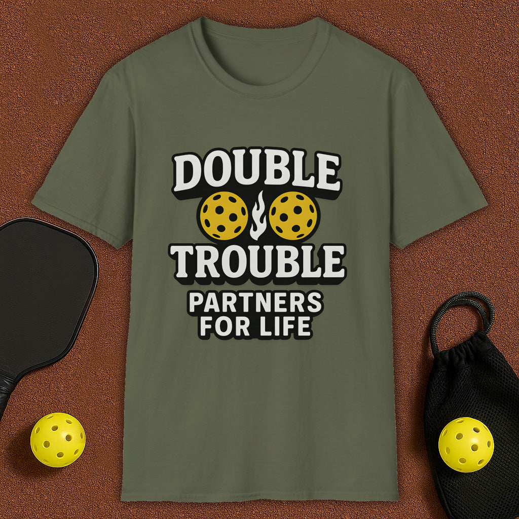 Double Trouble Partners Pickleball T-Shirt