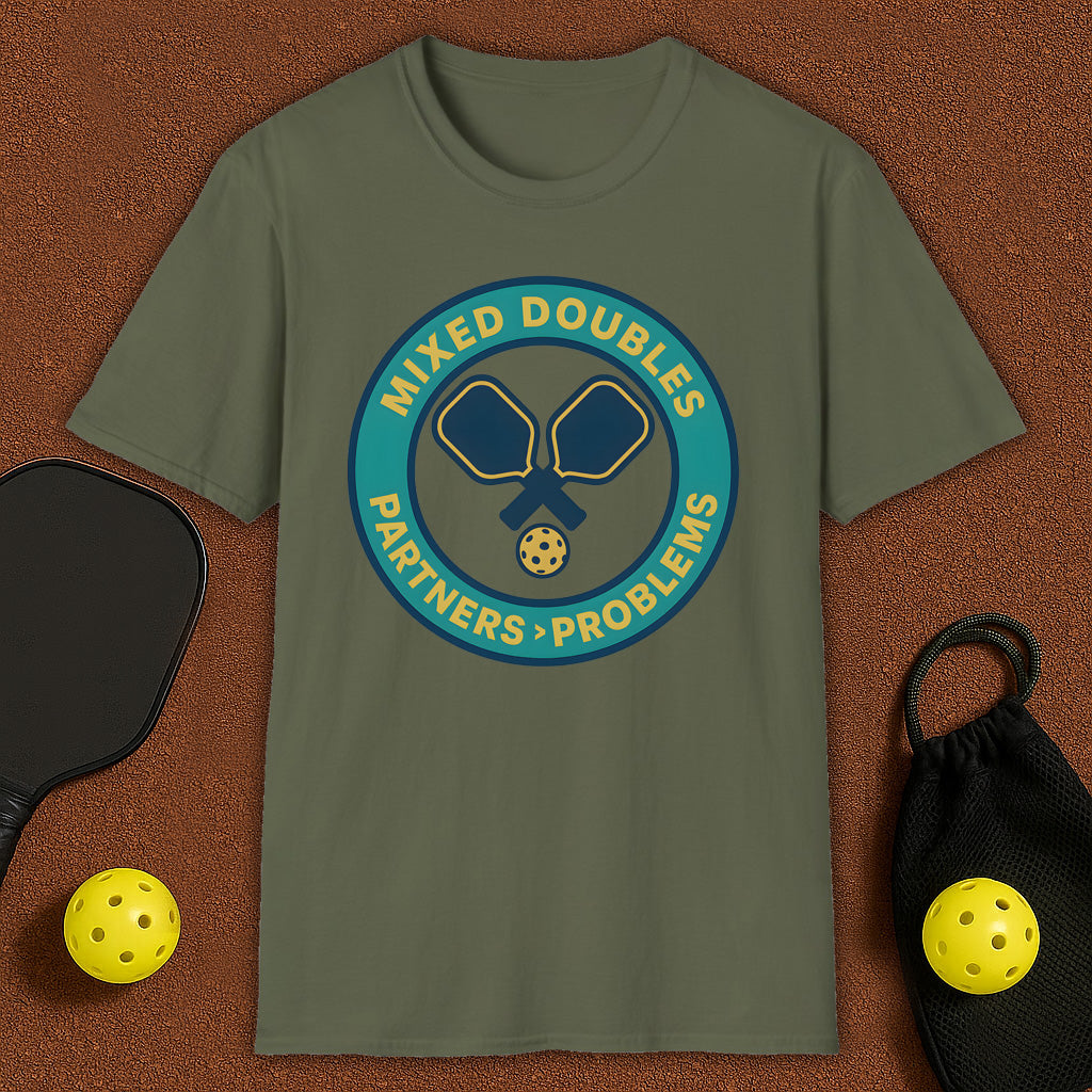 Mixed Doubles Pickleball T-Shirt