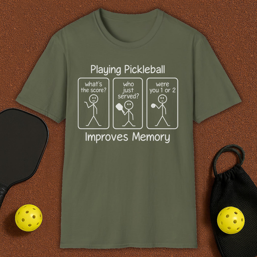 Pickleball improves memory T-Shirt