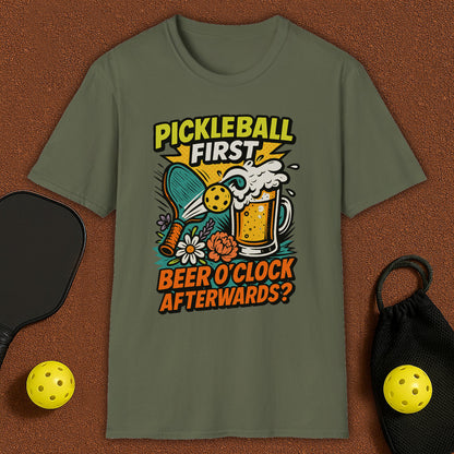 Beer O'Clock After Pickleball T-Shirt