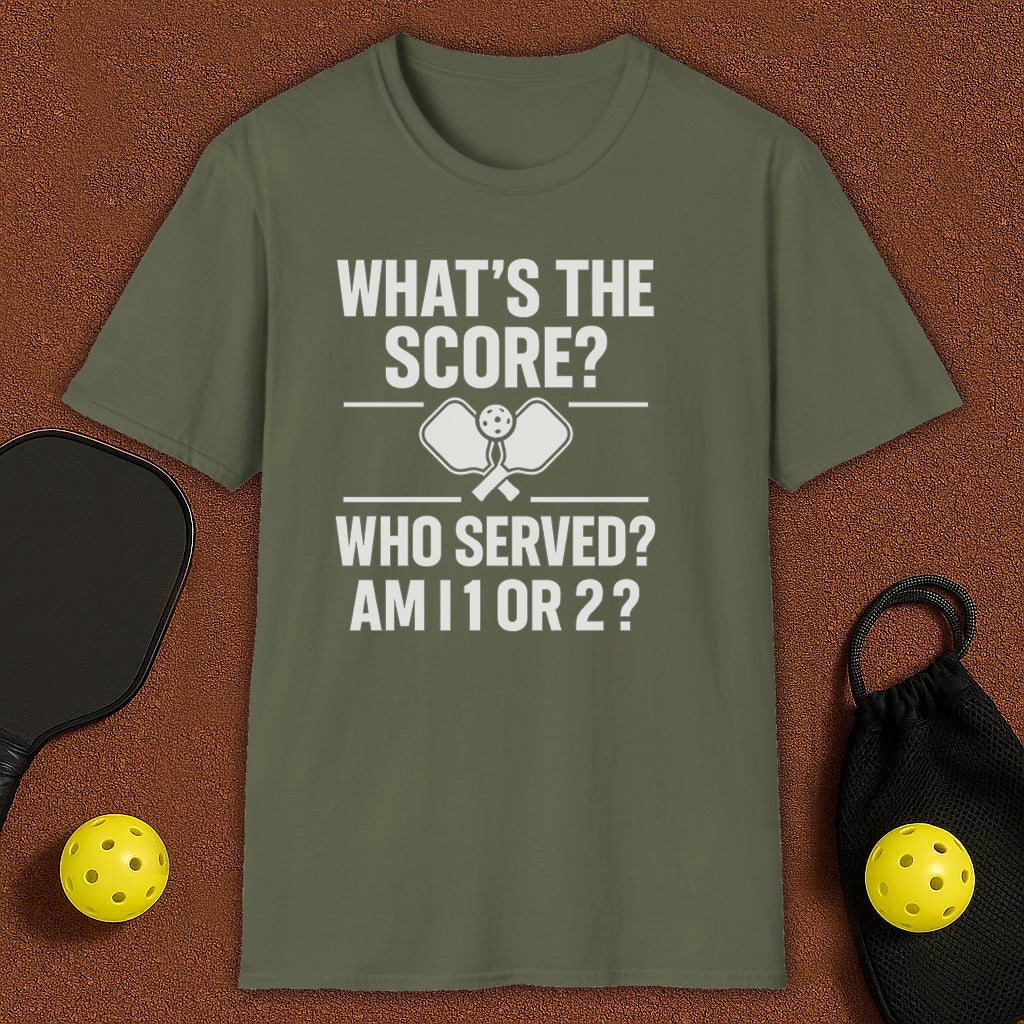 Who Served First?! Pickleball T-Shirt