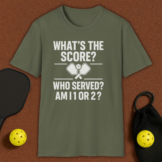 Who Served First?! Pickleball T-Shirt