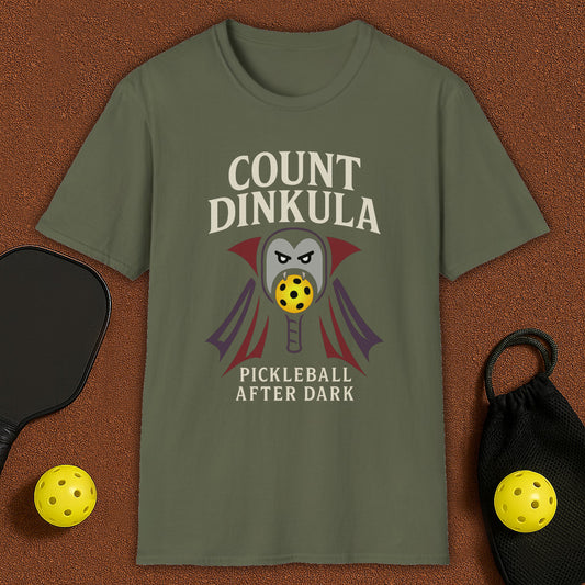 Haloween Dinkula Pickleball T-Shirt