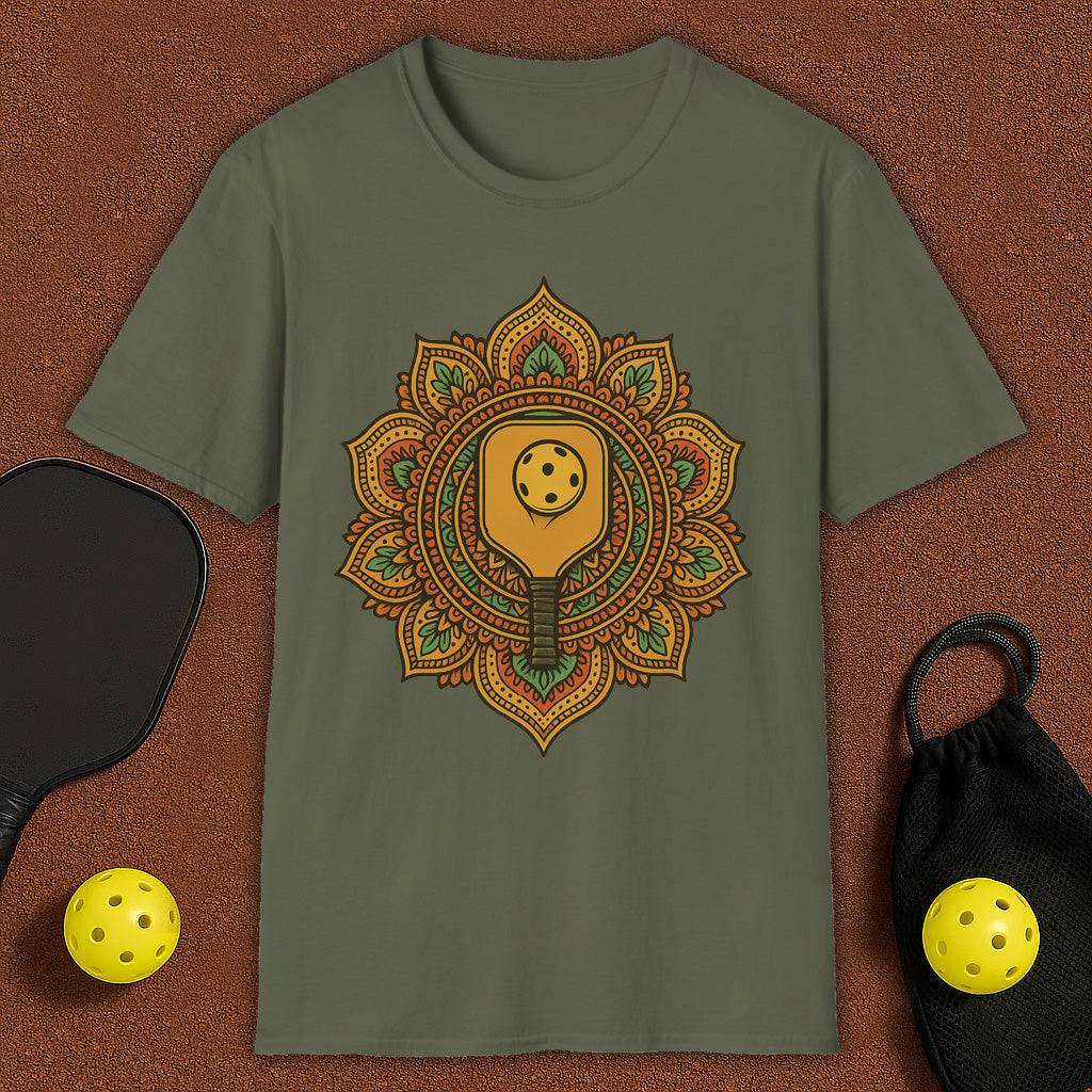 Colorflull Mandala Yoga Pickleball T-Shirt
