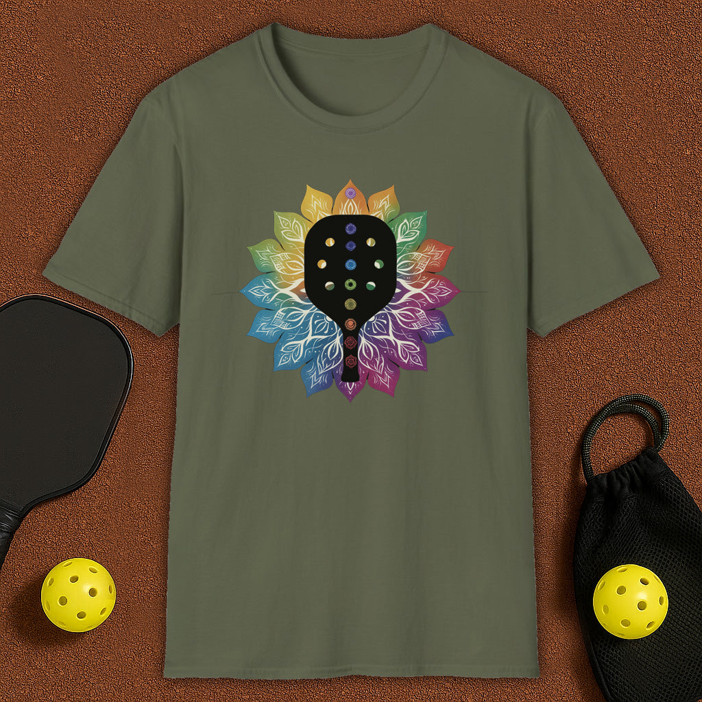 Meditaion Mandala Yoga Pickleball T-Shirt