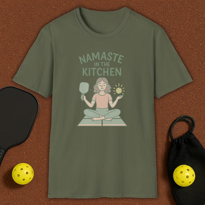 Namaste in the Kitchen Meditation Pickleball T-Shirt