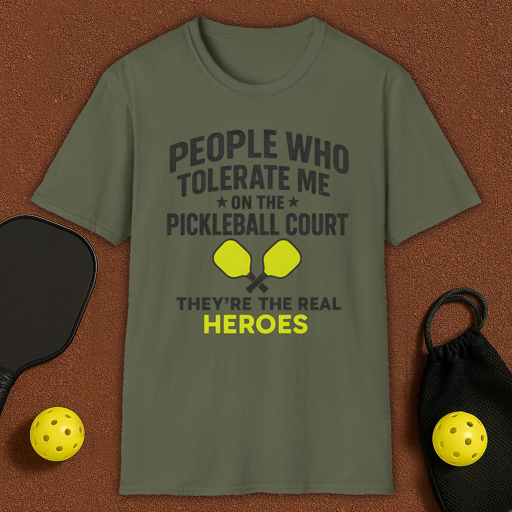 Who Tolerate Me Pickleball T-Shirt
