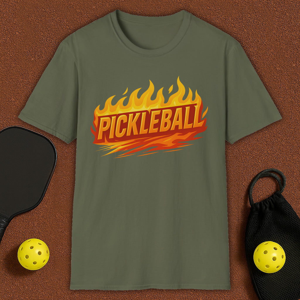 Pickleball Flames T-Shirt