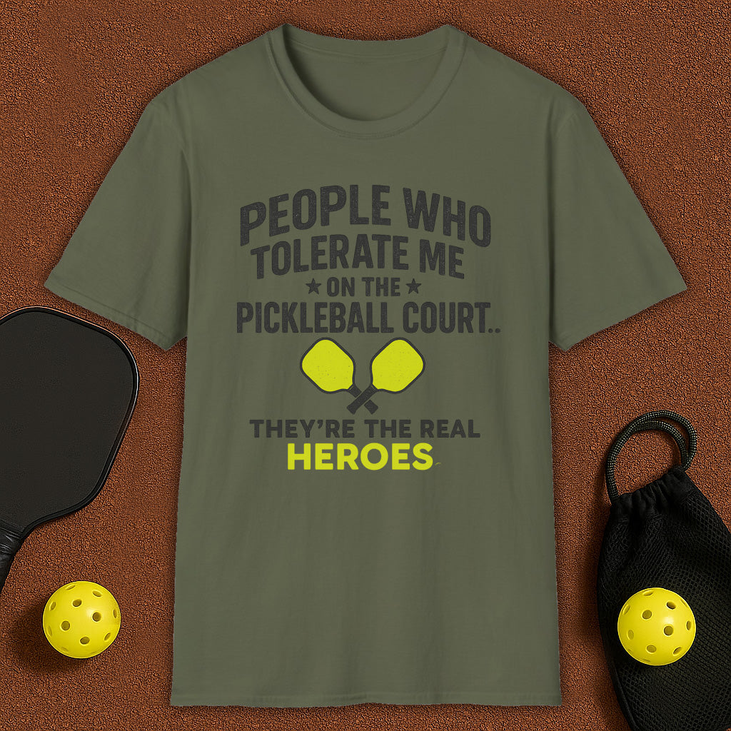 Who Tolerate Me Pickleball T-Shirt