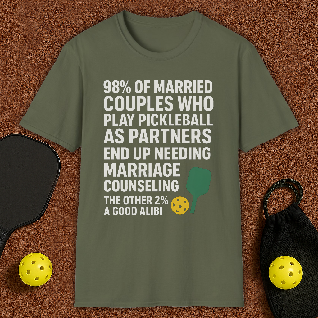 Maried Couples in Pickleball T-Shirt