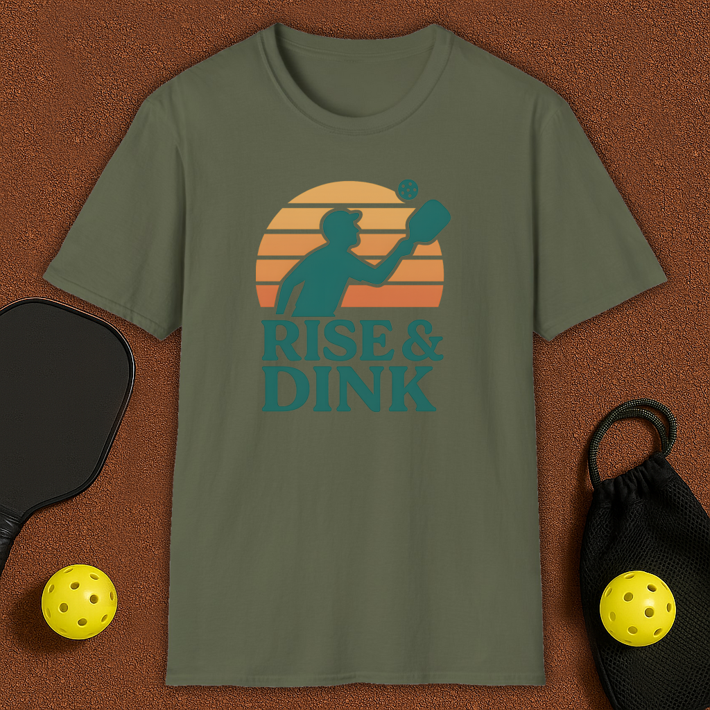 Morning Dinker Rise & Dink Pickleball T-Shirt