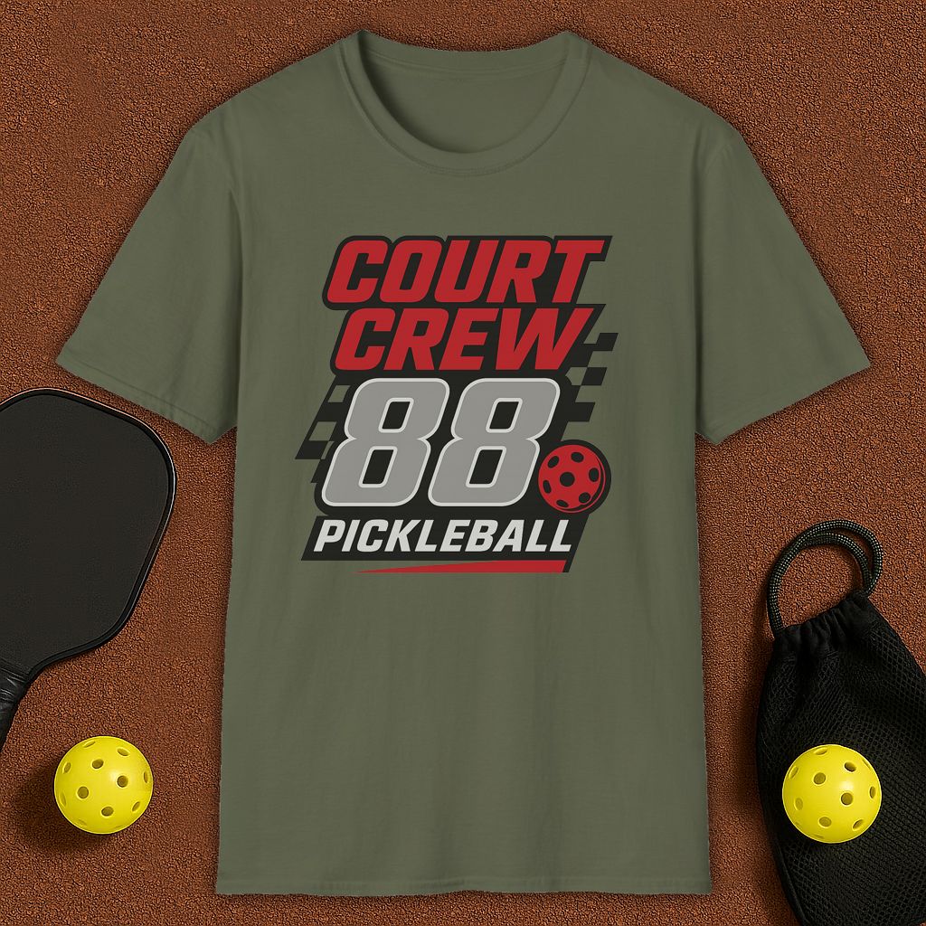 Court Crew Nascar style Pickleball T-Shirt