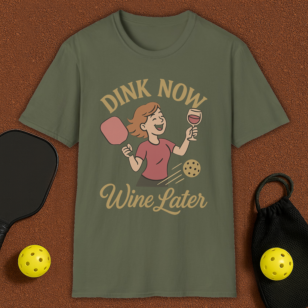 Dinl & Wine Pickleball T-Shirt