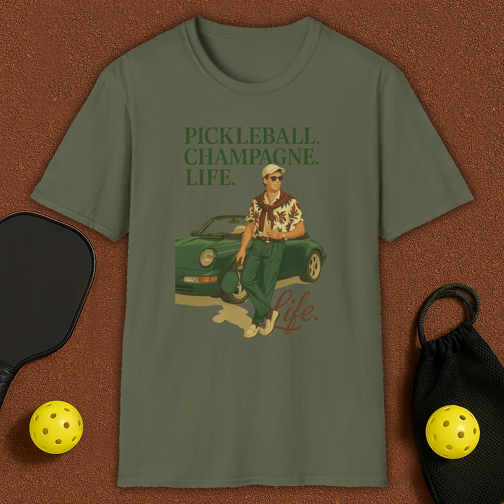 Shampagne, Life, Pickleball T-Shirt