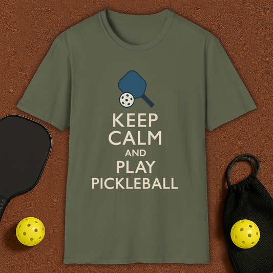 Keep Calm & Play Pickleball T-Shirt