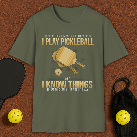 SCORE AFTER A 20-HIT RALLY Pickleball T-Shirt