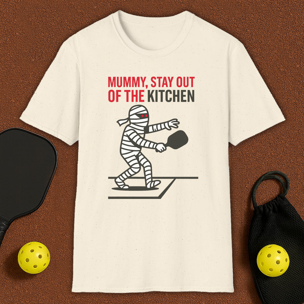 Kitchen Mummy Haloween Pickleball T-Shirt
