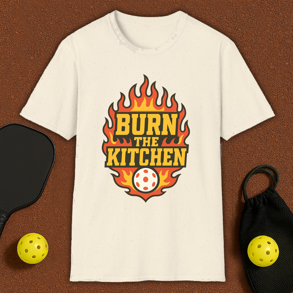 Flames Kitchen Pickleball T-Shirt