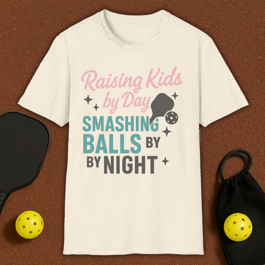 Raising Kids By Day Pickleball T-Shirt