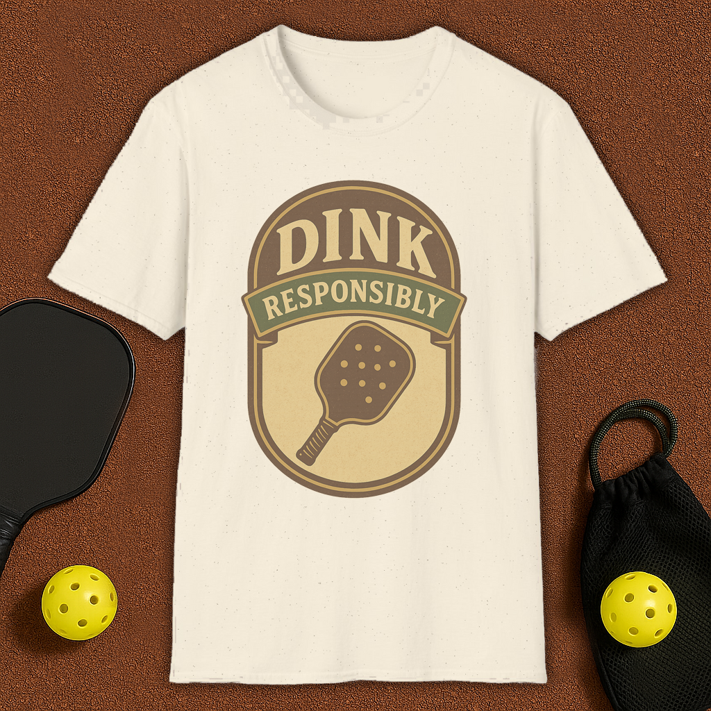 Dink Responsibly Pickleball T-Shirt